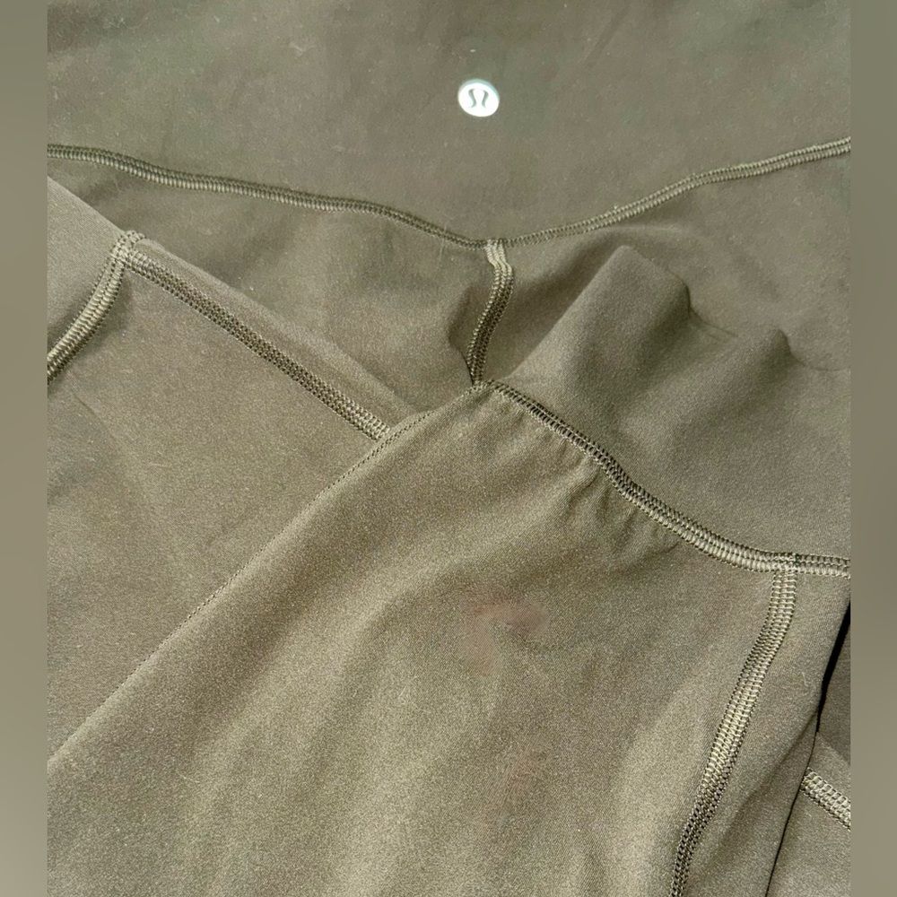 Lululemon Align High-Rise Legging Joggers pockets Dark Olive size 8. Length 28” - Picture 8 of 8
